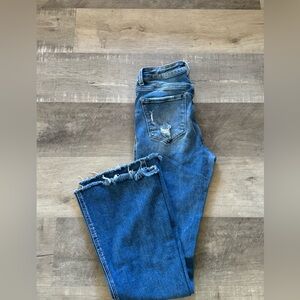 Vervet by flying monkey stretch jeans denim flare leg sz 29